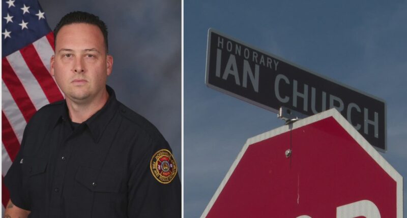 Jacksonville Beach honors late firefighter Ian Church with street sign