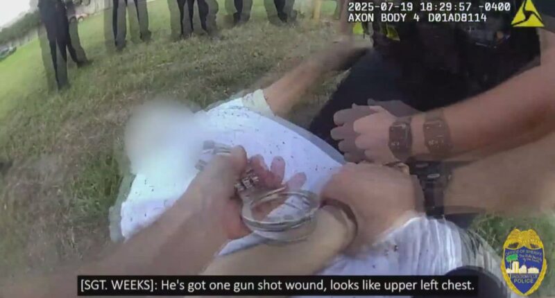 Jacksonville police release footage of July fatal officer-involved shooting