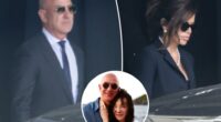 Jeff Bezos gets support from Lauren Sanchez as they arrive hand-in-hand at his mom’s funeral