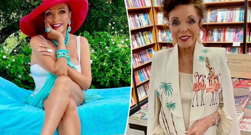 Joan Collins, 92, defies age in chic white swimsuit on vacation in the South of France: ‘Timeless beauty’