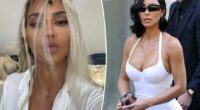 Kim Kardashian shows off blond hair transformation: ‘About that time’