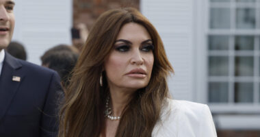 Kimberly Guilfoyle's Mismatched Inauguration Outfit Looked Ripped From Kamala Harris' Closet