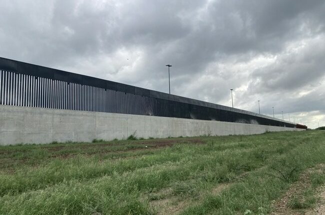 Kristi Noem Paints Border Wall a Very Special Color—at the Request of President Trump