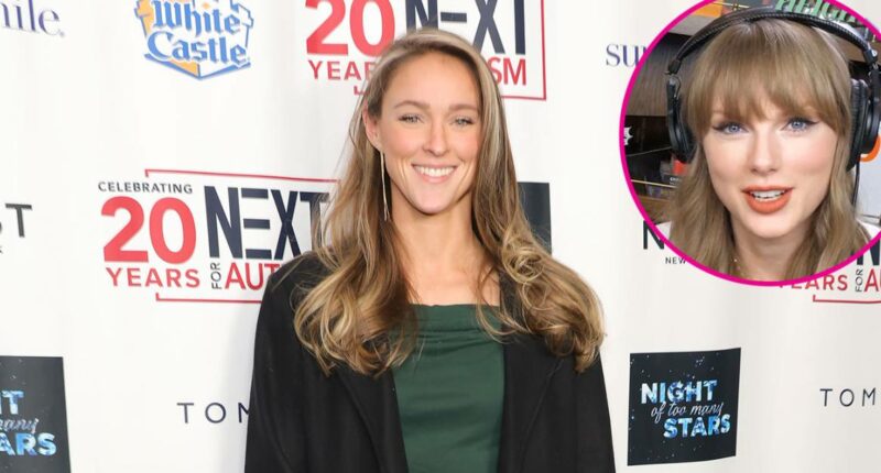 Kylie Kelce Reacts to Taylor Swift Breaking the Internet on 'New Heights'