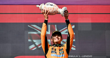 Lando Norris beats Oscar Piastri in tense finish to keep F1 championship fight alive