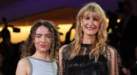 Laura Dern makes a rare red carpet appearance with her nepo-baby daughter Jaya Harper at the Venice Film Festival premiere of Jay Kelly