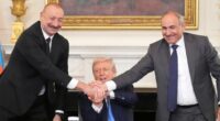 Leaders of Armenia and Azerbaijan shake hands and sign deal at White House peace summit