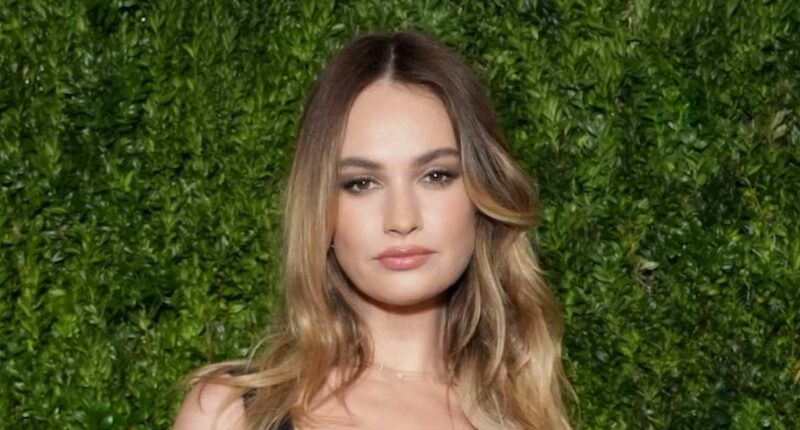 Lily James Strips Down to Her Birthday Suit and Shows Off Her Tan Lines