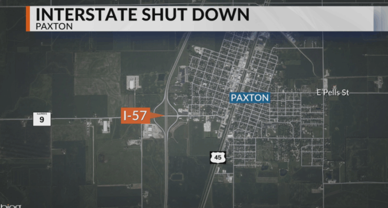 NB I-57 closed for crash by Paxton, one person hurt