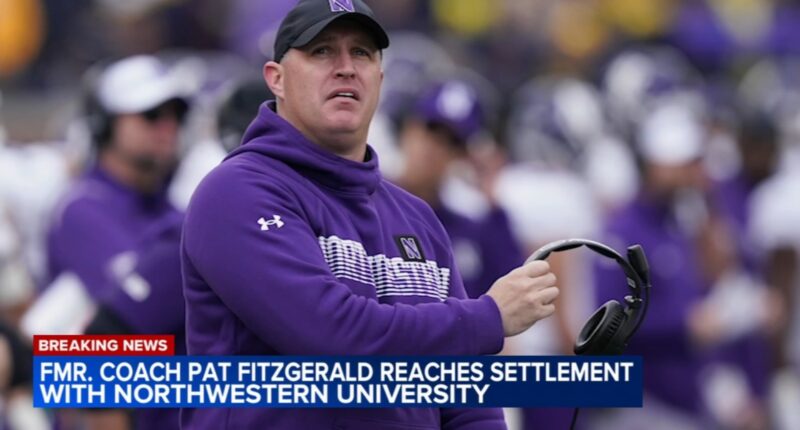 Northwestern University, former football coach Pat Fitzgerald reach settlement in hazing scandal