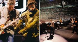 Oasis ‘shocked’ after man fatally falls from upper level at Wembley Stadium concert