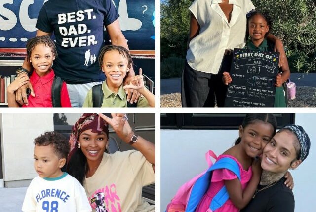 PHOTOS: GABRIELLE UNION, KEHLANI, MIRACLE WATTS AND RONNIE DEVOE POSE WITH THEIR KIDS AS THEY HEAD BACK TO SCHOOL