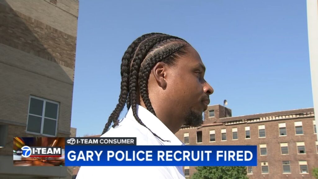 Recruit, Rastafarian man says Gary Police Department fired him because of his hair, after being sworn-in