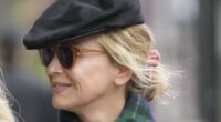 Renee Zellweger cuts a quirky figure in a flat cap and shades