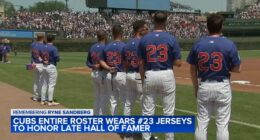 Ryne Sandberg death: Chicago Cubs honor late Hall of Fame second baseman with blank #23 jerseys, raise money for cancer research