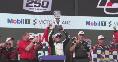 Sam Mayer wins back-to-back at Iowa, first Xfinity victory of the season