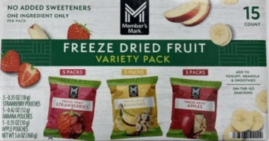 Sam's Club freeze dried fruit recalled over possible Listeria contamination
