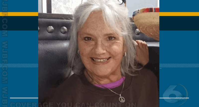 Susan Rhodes told police that an unknown elderly couple picked her up, reports say