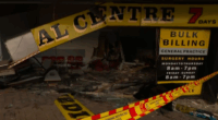 A﻿ teenage boy is under police guard in hospital after an alleged stolen BMW sped through traffic before crashing into a medical centre in Sydney's west. The 16-year-old allegedly drove the stolen BMW through the front of a medical centre in St Mary's at Midnight﻿ following a police pursuit.