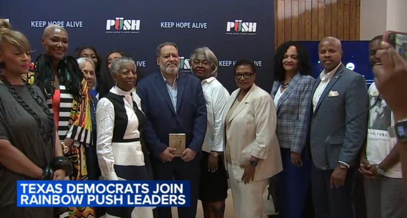 Texas Democrats in Illinois protesting redistricting, Rainbow PUSH Coalition mark 60th anniversary of Voting Rights Act