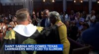 Texas Democrats welcomed to Saint Sabina Church in Chicago, mark 1 week in Illinois protesting redistricting