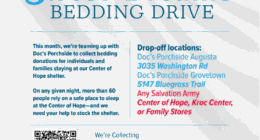 The Salvation Army of Augusta collecting bedding for Center of Hope shelter