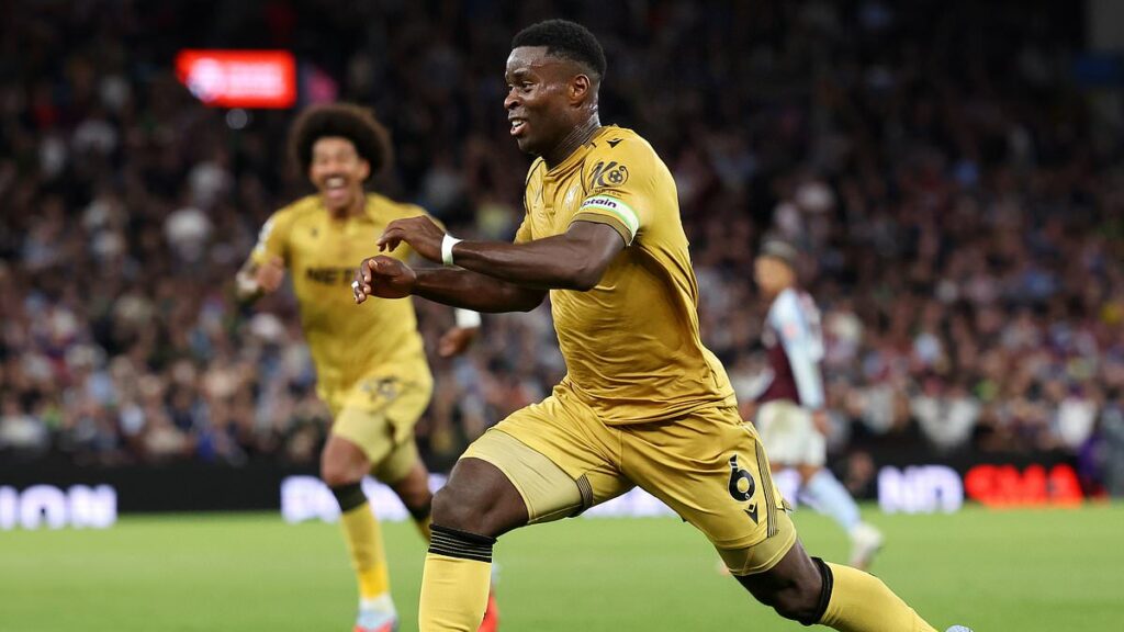 The perfect goodbye? Liverpool target Marc Guehi scores stunner in 3-0 Crystal Palace win at Aston Villa, with Unai Emery's side chewed up and spat out in Emi Martinez's absence