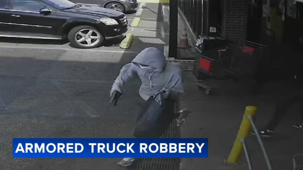 Thieves make off with at least $700K after armored truck robbery in Cheltenham, Pennsylvania: police