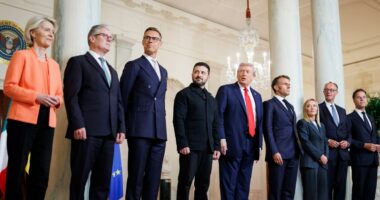 Trump and Zelenskyy's meeting with European leaders marks a historic moment