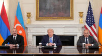 Trump live: President hosts leaders of Armenia and Azerbaijan to sign US-brokered peace deal
