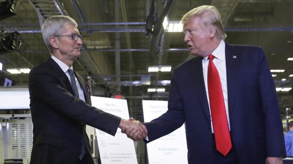 Trump will highlight Apple's plans to invest $100 billion more in US, raising total to $600 billion