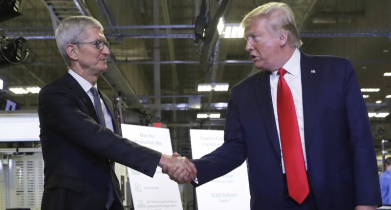 Trump will highlight Apple's plans to invest $100 billion more in US, raising total to $600 billion