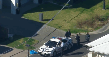 Two siblings have been shot during a targeted attack in Brisbane's south-east. ﻿Police say two men tried to break into the home on Fisher Street in Rochedale about 4.40am today before firing multiple shots at the property.
