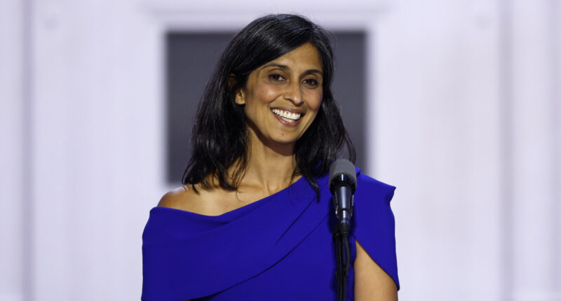 Usha Vance Flashes Her Enviable Legs In Cherry Red Dress As Divorce Rumors Rage On