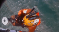 Video: Coast Guard rescues 4 from capsized boat on Lake Erie