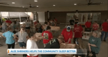 Volunteer effort brings beds to children in need