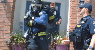 WATCH: Firefighters save baby trapped in basement during house fire
