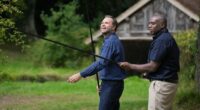 United States Vice President JD Vance and United Kingdom Foreign Secretary David Lammey fishing in England.