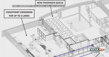 Willard Airport building new security checkpoint