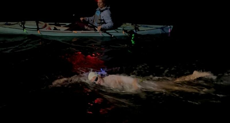 Woman makes 30-mile swim during great white shark migration