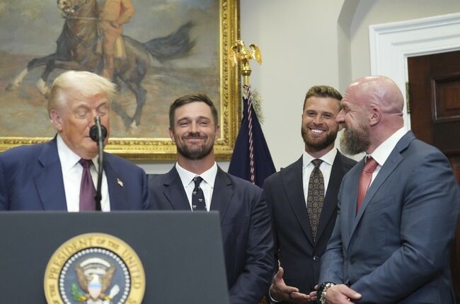 ‘Usually Not My Thing’: President Trump Cracks Up Sports All-Stars With Comment About NFL Player