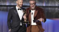 'The Studio' breaks record for comedy Emmys as 'Adolescence' and 'Severance' also score big wins