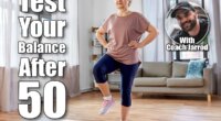 sport, fitness and healthy lifestyle concept - smiling senior woman exercising on mat at home. 4 Balance Tests That Reveal If Your Body Is Aging in Fast-Forward After 50. Cover