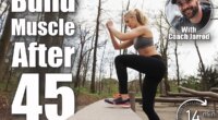 Fitness woman doing stepping up exercise in forest. Caucasian female model working out in nature. 4 Classic Bodyweight Moves That Build More Muscle Than Gym Workouts After 45. Cover