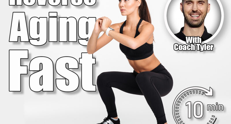 Portrait of a confident asian fitness woman doing squats isolated over white background. 4 Classic Exercises That Reverse Aging Faster Than Cardio. Cover