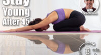 Healthy Asian woman wearing sportswear practicing yoga, Child