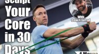 Man doing side-to-side chops exercise with elastic band at the gym. 4 Standing Core Moves That Tighten Your Midsection in 30 Days—No Floor. Cover