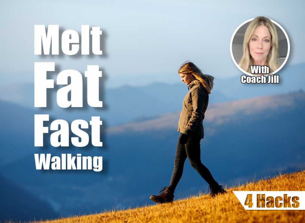 Young woman hiker hiking on mountain trail. Travel concept with space for text. Happy traveler standing on top of a mountain and enjoying sunset view. 4 Walking Intervals That Melt Stubborn Fat Better Than Cardio After 50. Cover