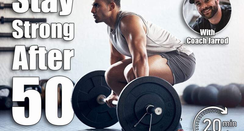 Workout, weightlifting and man doing deadlift training with strength, weights and motivation in fitness gym. Bodybuilder, sport and strong athlete doing power exercise with a dumbbell at health club. 5 Classic Strength Moves Every Man Over 50 Should Still Be Able to Do. Cover