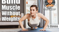 Empowered Young Woman Doing Push-Ups with Determination in Her Living Room. 5 Daily Bodyweight Moves That Build More Muscle Than Weight Training After 45. Cover